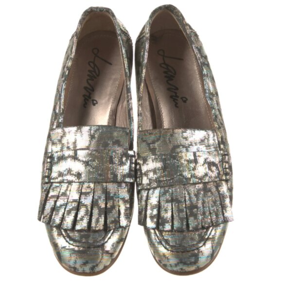 Rare Lanvin Loafers - Vintage Metallic Animal Print